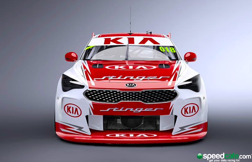 A render of a Kia Stinger Supercar produced by ssMedia