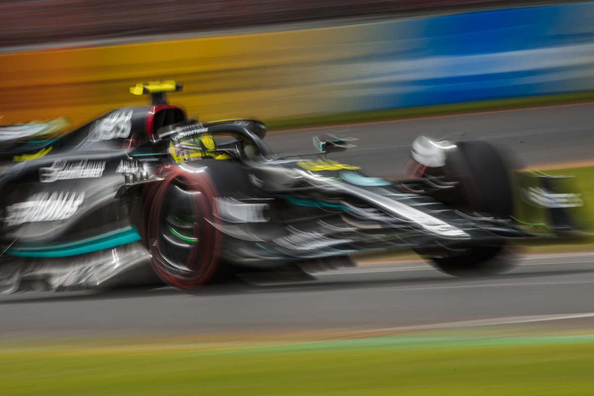 Lewis Hamilton delivered Mercedes its first F1 podium of 2023