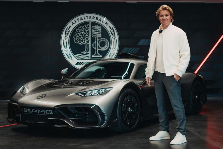 Nico Rosberg collects his AMG One hypercar